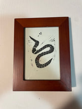 Load image into Gallery viewer, Framed Worm Lino