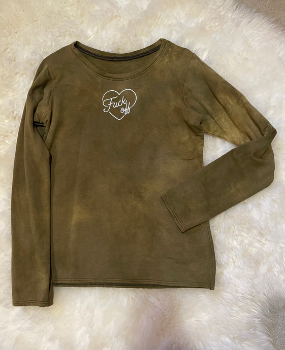 LG Hemp Fleece “Fuck off” Embroidered Long Sleeve Wazil_ Collab