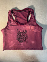 Load image into Gallery viewer, Med Silly Little Love Demon Cropped Racerback