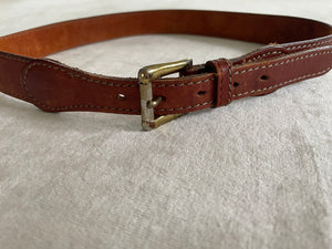 Vintage leather waist belt