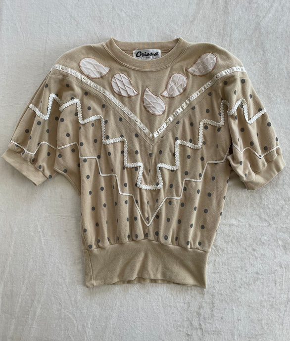 Medium Vintage 80s ‘Oriana ’ top