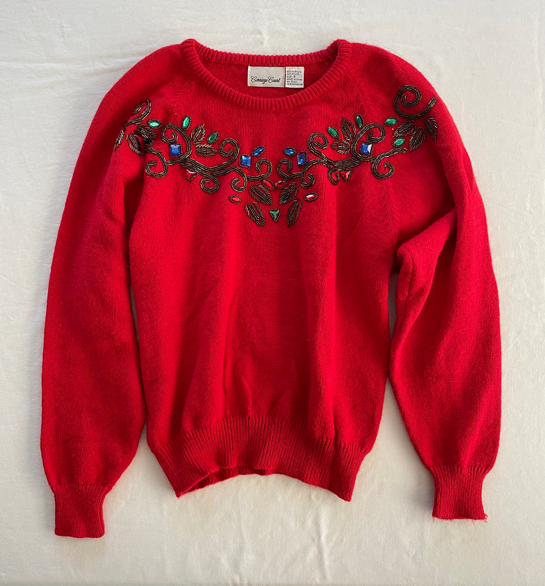 Small Vintage “carriage court” sweater